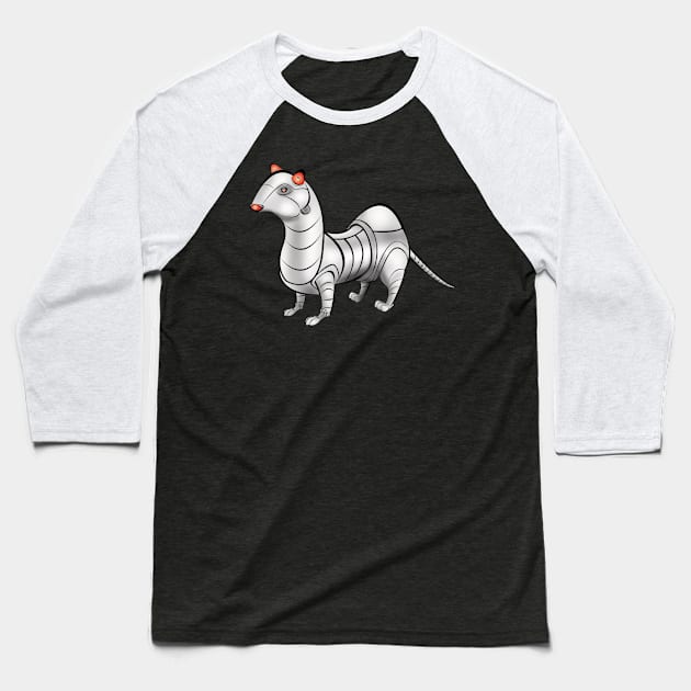 Electric Weasel Baseball T-Shirt by liquidruby